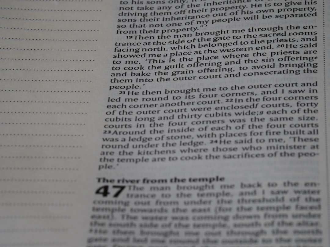 a close up of a text on a book