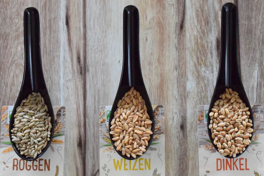 brown wooden spoon with rice
